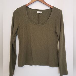 Olive Long Sleeve Top